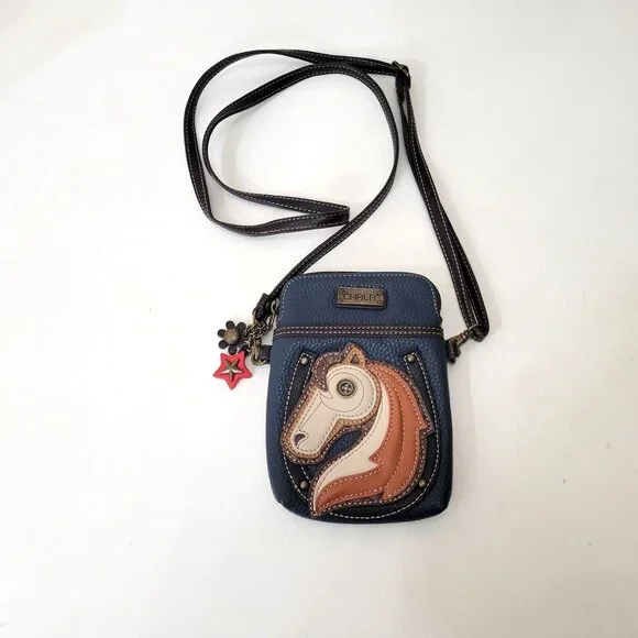 Chala Crossbody Cell Phone Mini Purse with Horse - Picture 2 of 6